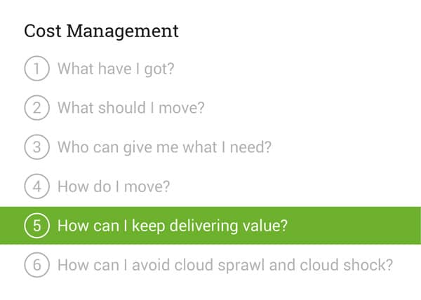 Managing your cloud environment